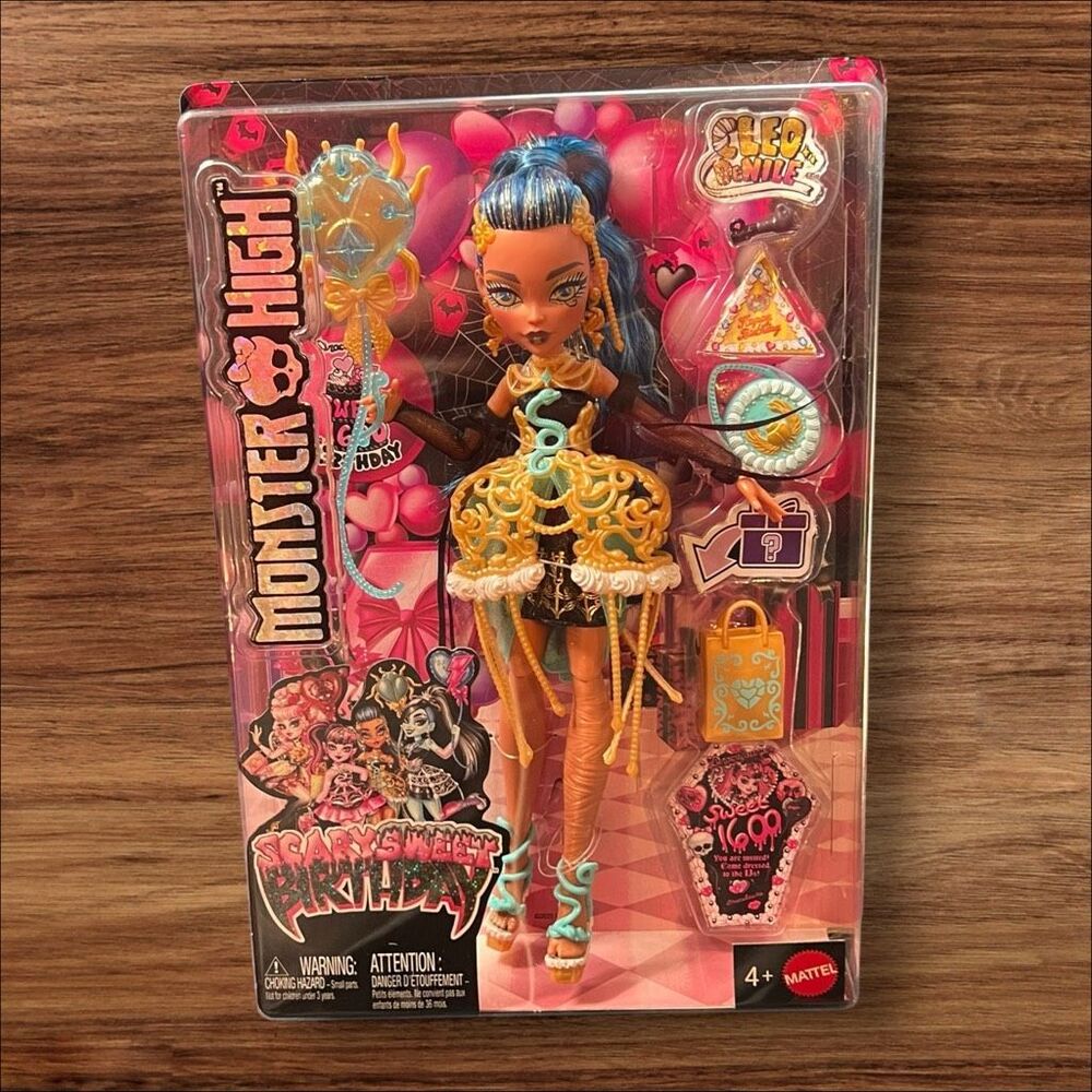 Monster High Scary Sweet Birthday Cleo De Nile Doll 2025 New